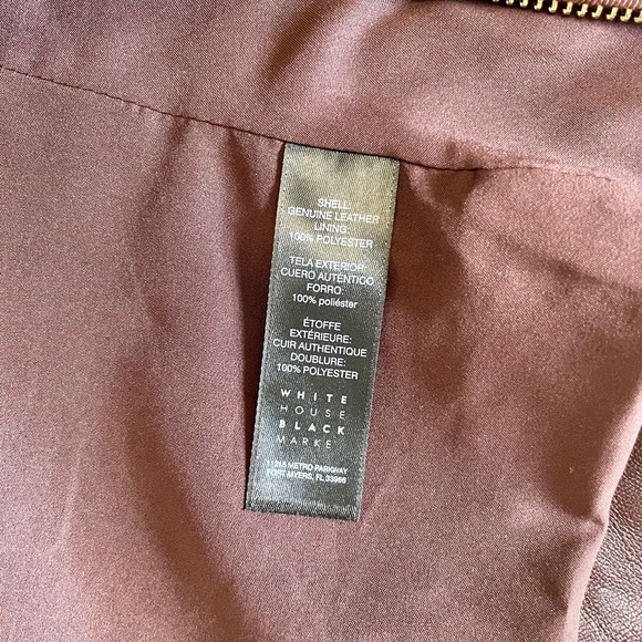 WHBM Leather Jacket - Picture 8 of 8